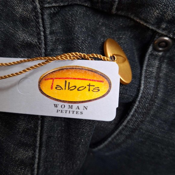 Talbots Classic Fit High-Rise Straight Leg Black Jeans Size 22WP - Picture 12 of 13